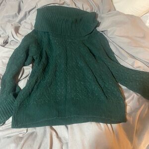 Emerald Cowl Neck Sweater